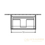 тумба под раковину villeroy & boch collaro c010l0pd 800х470 мм, черный