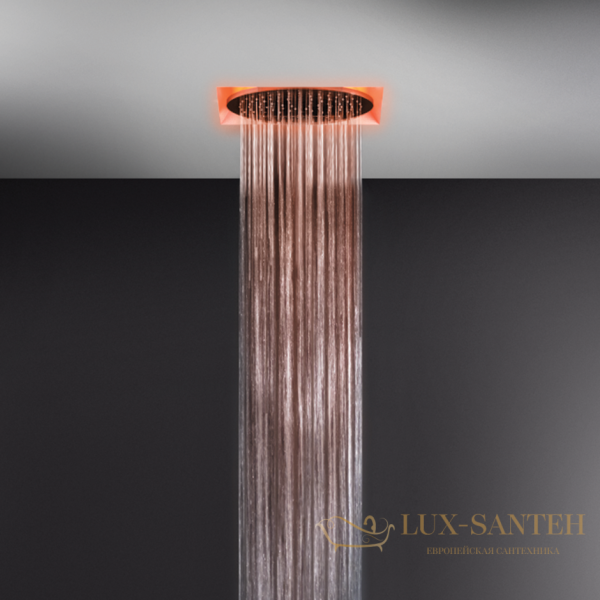 потолочная душевая система gessi inciso 57018.238 внешняя часть, mirror steel