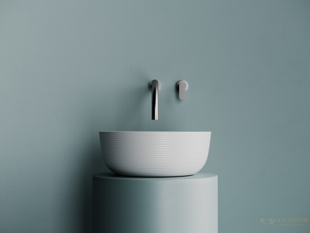 раковина накладная ceramica nova element cn6073mw, 356*356*135 мм, белый матовый