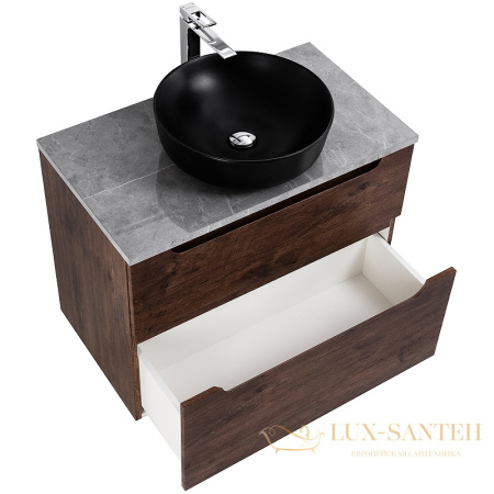 тумба под раковину belbagno etna-h60 etna-h60-800-2c-so-rw-p 80 см подвесная, rovere moro