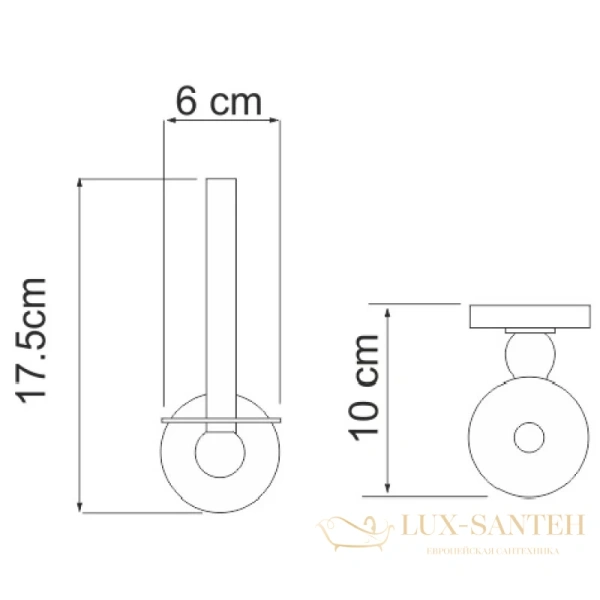 держатель запасных рулонов wasserkraft diemel k-2297, хром
