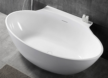 акриловая ванна abber ab9237, цвет белый