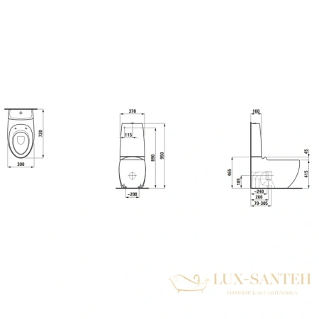 бачок для унитаза laufen alessi one 8.2697.1.400.880.1, белый