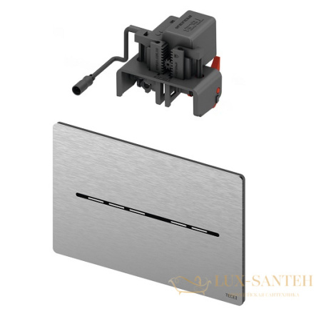 электронная панель смыва tece tecesolid 9240454 с покрытием против отпечатков пальцев) питание от сети 12 в, сатин