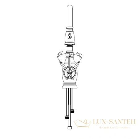 смеситель seaman eco koblenz ssn-2168p для кухни, нержавеющая сталь