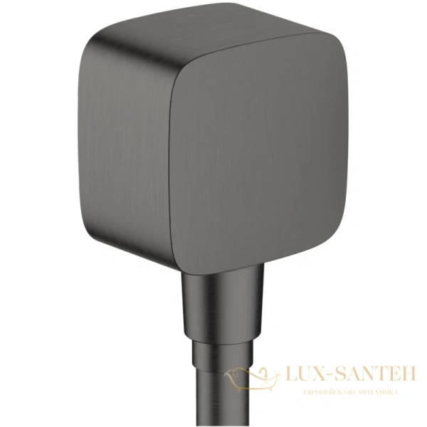 шланговое подключение hansgrohe fixfit 26457340 шлифованный черный хром