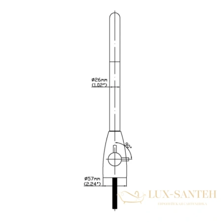 смеситель seaman eco koblenz ssn-2135a для кухни, нержавеющая сталь