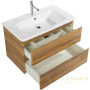 тумба под раковину belbagno albano-cer albano-cer-800-2c-so-rr 80 см подвесная, rovere rustico