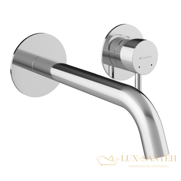 смеситель для раковины встраиваемый aqueduto cano can0400, со встроенной частью, хром