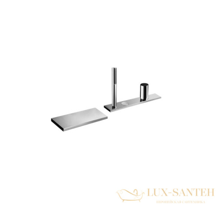 смеситель на борт ванны fantini milano, 31 02 3065, на 4 отверстия, с ручным душем, излив 115 мм, хром