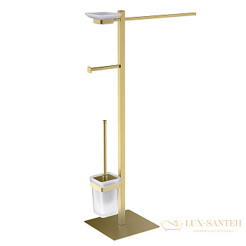 стойка с аксесуарами напольная timo selene 14085/17, золото матовое