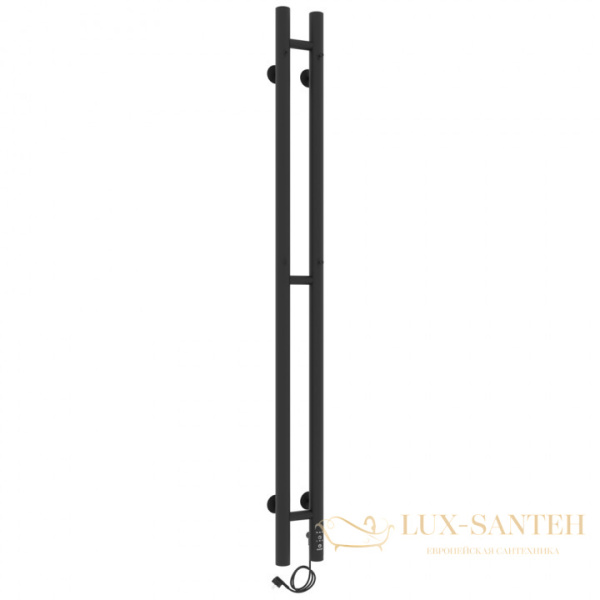 полотенцесушитель с/т laris прайм дуэт чкч 80/1200, правый тэн 73207635 ru, черный