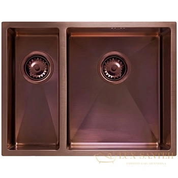 кухонная мойка seaman eco marino sme-575dl-copper2.a, аметист