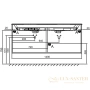тумба jacob delafon odeon rive gauche eb2526-r9-m53 140 см, серый антрацит матовый