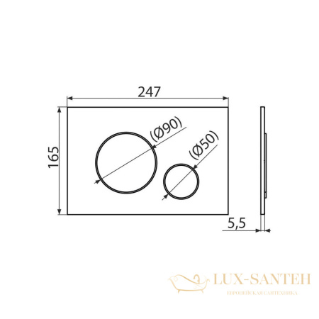 кнопка управления alcaplast для скрытых систем инсталляции золотой m675