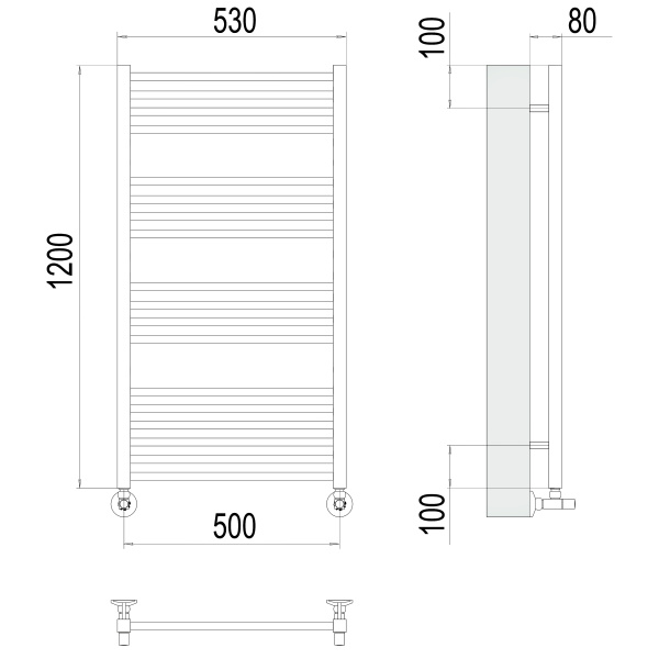 полотенцесушитель водяной terminus ватикан 4670078530530 п18 500x1200
