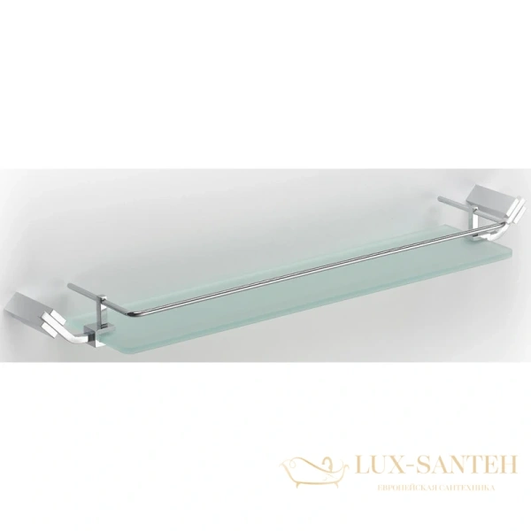 полка стеклянная schein watteau 129b 62,8 см, хром