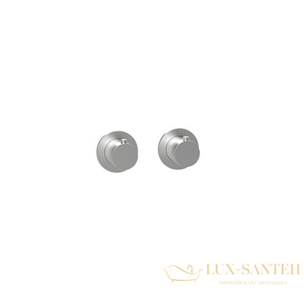 термостат для душа встраиваемый almar modular e180132.gm, на 2-3 выхода, внешняя часть, оружейная сталь брашированная pvd