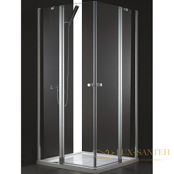 душевой уголок cezares elena elena-w-a-22-100-c-cr 100x100 профиль хром, стекло прозрачное