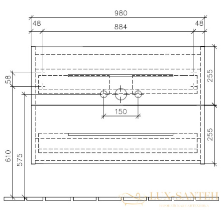 тумба под раковину villeroy & boch avento a892 00 b4 980x514x452 мм, crystal white
