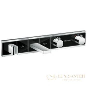 термостат для ванны hansgrohe rainselect 15359600, черный/хром