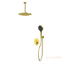 душевая система для душа скрытого монтажа whitecross y, yset12topgl, золото