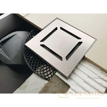 душевой трап berges platz norma 091159 148x148/50 мм, хром