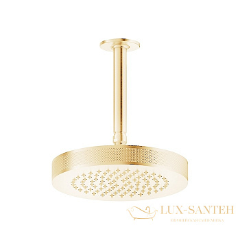 верхний душ gessi inciso 58188.246 218 мм, gold pvd