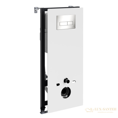 инсталляция для унитаза wasserkraft abens 20 20tlt.010.me.wh.bn03 с панелью смыва, никель