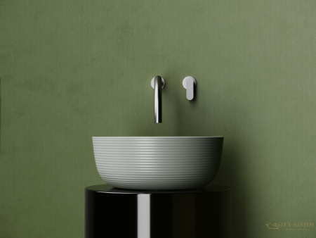 раковина накладная ceramica nova element cn6073mh, 356*356*135 мм, антарцит матовый