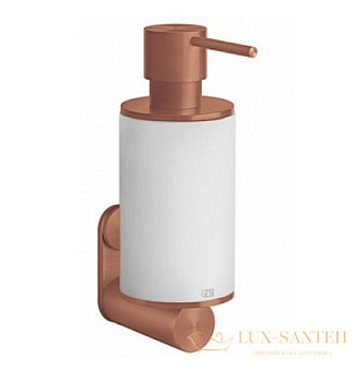дозатор gessi 316 accessories 54713.708 подвесной, copper brushed pvd/белый