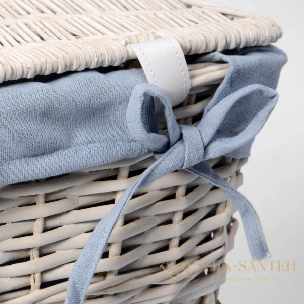 плетеная корзина wasserkraft lippe wb-450-s для белья, белый