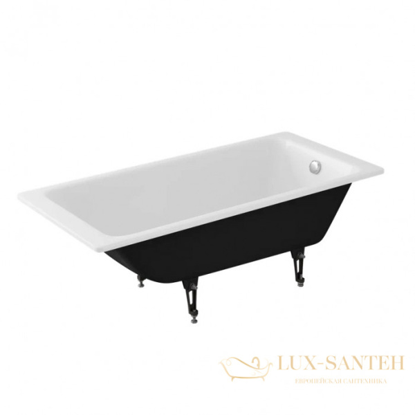 ванна чугунная delice parallel 180х80 dlr220506, белый глянцевый