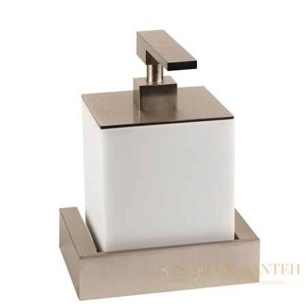 дозатор gessi rettangolo 20813.031, хром/белый