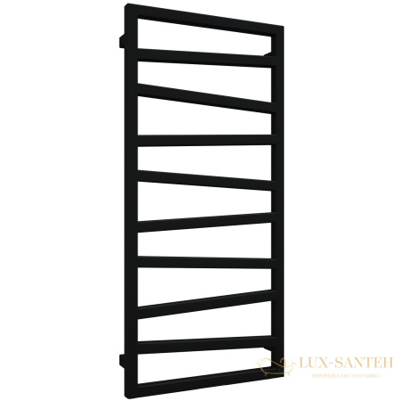 полотенцесушитель электрический (масляный) terma zigzag 1070/50 metallic black. черный металлик