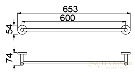 полотенцедержатель timo saona 13053/17, золото матовое