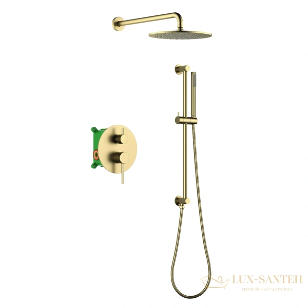 душевая система для душа встраиваемая timo briana sx-2309/17sm, золото матовое
