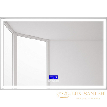 зеркало belbagno spc spc-grt-1200-800-led-tch-rad с подсветкой, с сенсорным выключателем, с bluetooth, с термометром, с радио