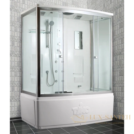 душевая кабина timo lux t-7770 170x90x220 см, стекло прозрачное