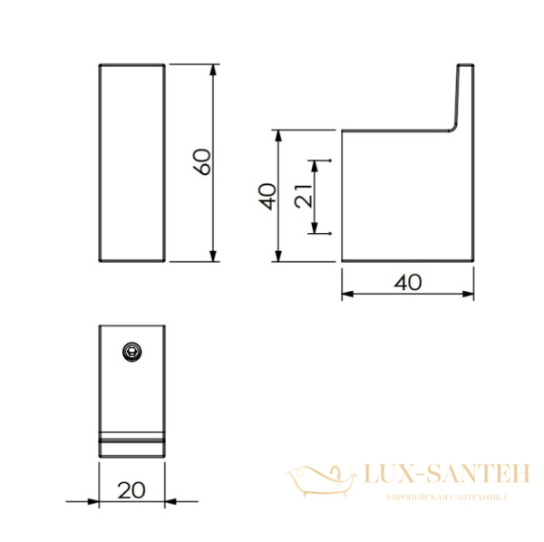 крючок  kludi vela c, 3198405, хром глянцевый