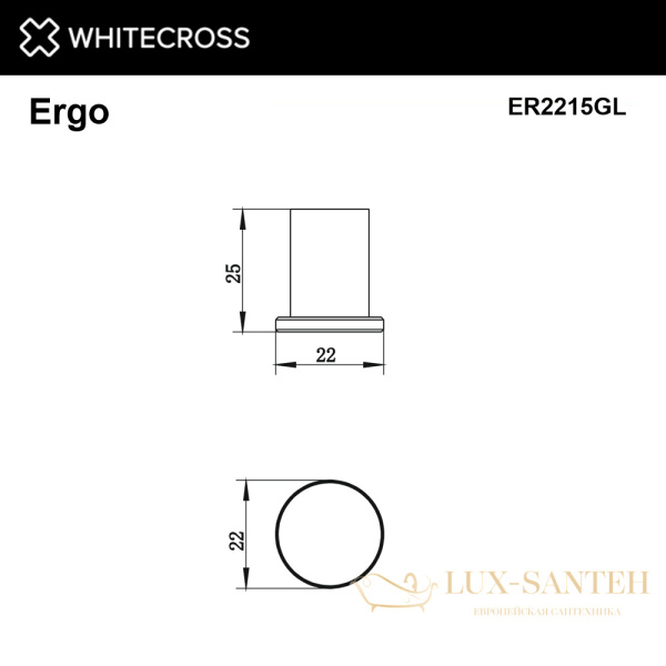 крючок whitecross ergo er2215gl, золото