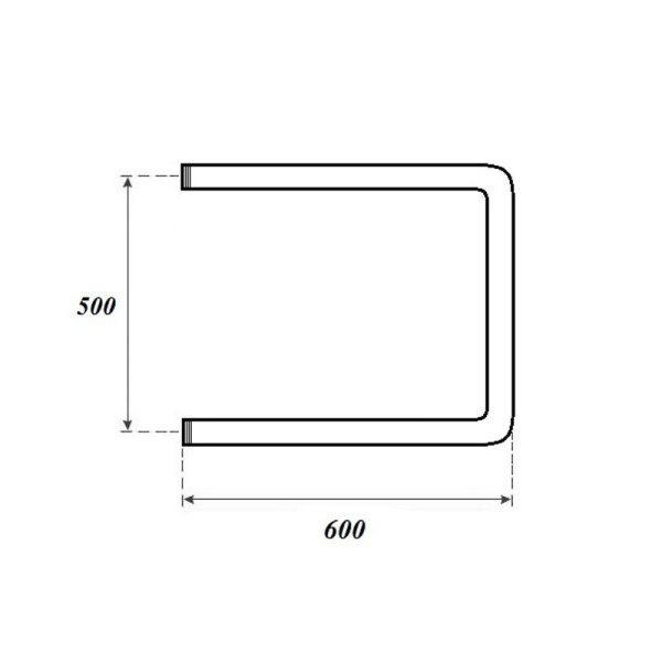 полотенцесушитель 500x600 водяной point pn35556 п-образный (1"), хром