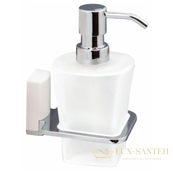 дозатор wasserkraft leine k-5099w 300 мл, хром/белый