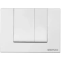 кнопка berges square 040044 для инсталляции novum s4, белый soft touch