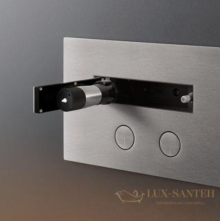 панель смыва cea design hydroplate,  с гидроёршиком для очистки унитаза, нержавеющая сталь, сатин pla14s