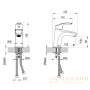 смеситель для раковины lemark plus strike lm1131c, хром