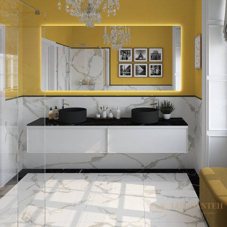 раковина накладная aqueduto espiral, esp0140, круглая d400, черный матовый