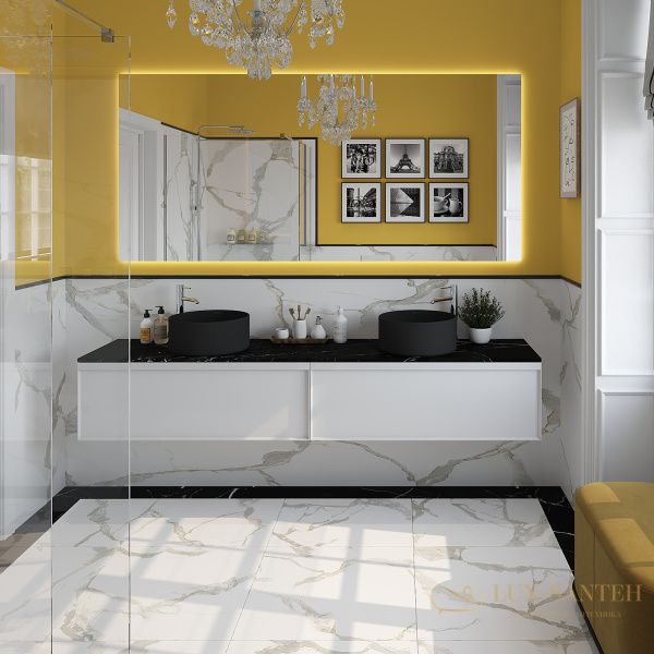 раковина накладная aqueduto espiral, esp0140, круглая d400, черный матовый