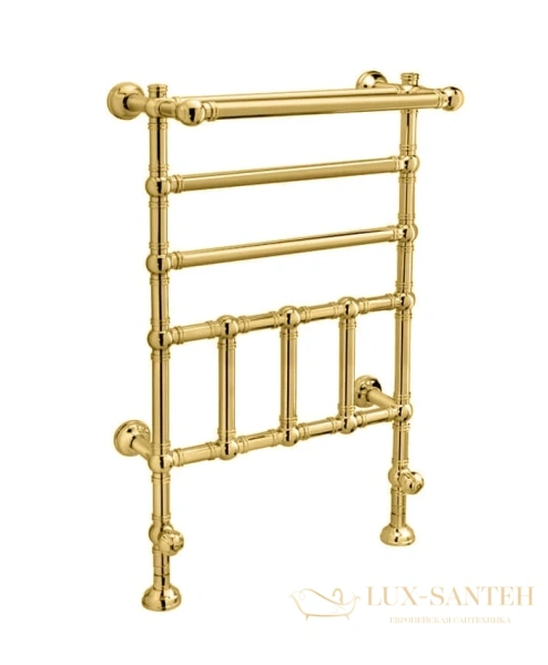 полотенцесушитель водяной с полкой margaroli armonia 9-300, 93005505gop, высота 104.2 см, ширина 60 см, золото