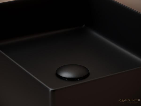 раковина накладная ceramica nova element cn6069mb, 471*361*130 мм, черный матовый